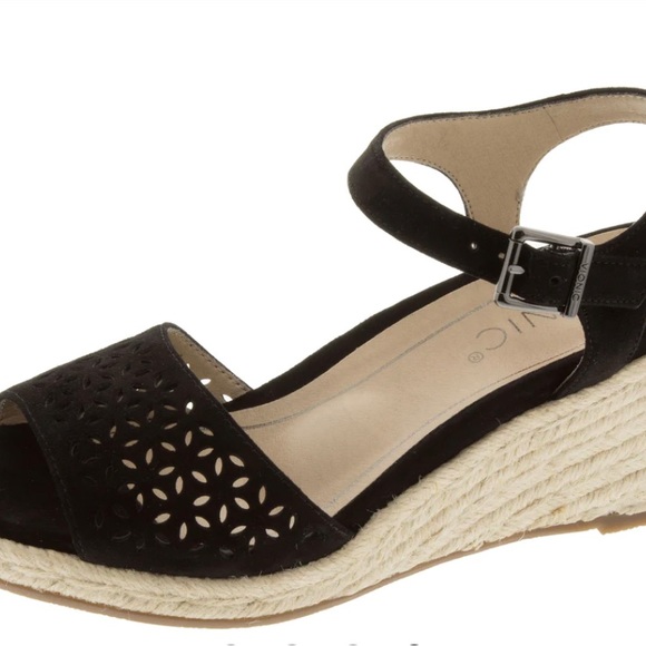 Vionic Tulum Ariel Black Espadrille Sandal Size 7 - Picture 4 of 6